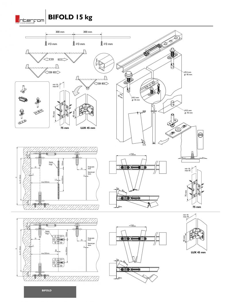 bifold klizni sistem 2