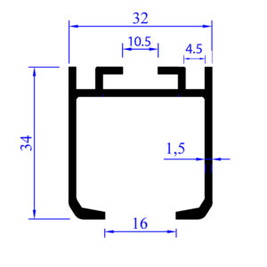 Šina za šiber 4935