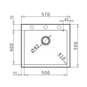 Pyramis sudopera Istros 57x50 - Слика 5